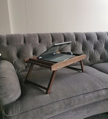 Desayuno rectangular en bandeja con piernas plegables ahorra espacio y disfruta de aperitivos personalizados