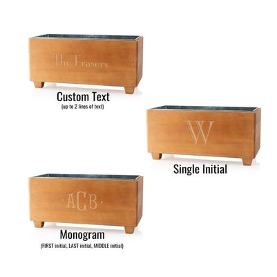 Logotipo personalizado Champaña Cooler Bucket para Aniversario Regalo de madera Diseño personalizado