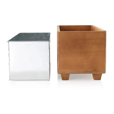 Logotipo personalizado Champaña Cooler Bucket para Aniversario Regalo de madera Diseño personalizado