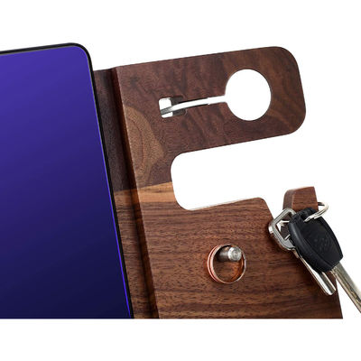 Tela para teléfonos celulares y llaves de tamaño personalizado para mesas de noche multifunción