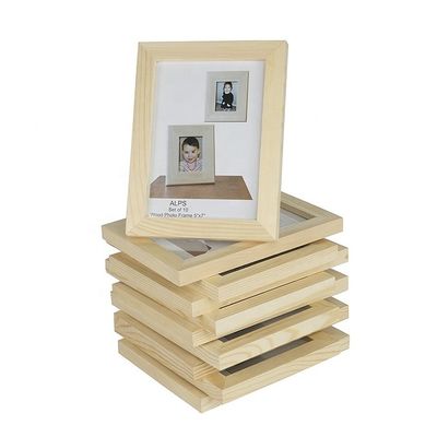 Cuadro de madera a medida de estilo europeo con marco decorativo quemado sin tipo de metal