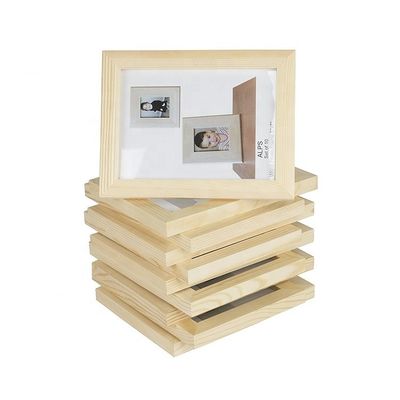 Cuadro de madera a medida de estilo europeo con marco decorativo quemado sin tipo de metal