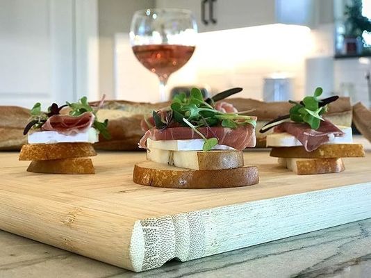 Versátil BSCI LFGB 8 Tabla de corte de bambú de diferentes tamaños para diversas necesidades