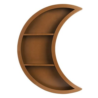 Muebles para el hogar Montaje en la pared Luna Estantes flotantes de madera para el salón Decoración del dormitorio