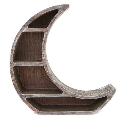 Muebles para el hogar Montaje en la pared Luna Estantes flotantes de madera para el salón Decoración del dormitorio