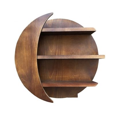Muebles para el hogar Montaje en la pared Luna Estantes flotantes de madera para el salón Decoración del dormitorio