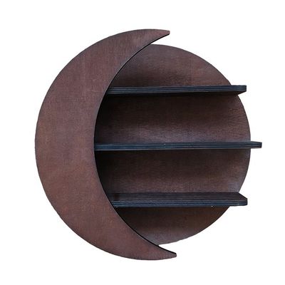 Muebles para el hogar Montaje en la pared Luna Estantes flotantes de madera para el salón Decoración del dormitorio