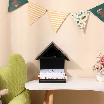 Una mesa de noche de madera de triángulo para libros Un regalo único y práctico para los amantes del libro