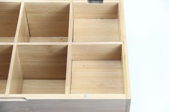 Capa de acrílico visible hecha a mano Envasado de caja de té Madera Una adición única a su cocina
