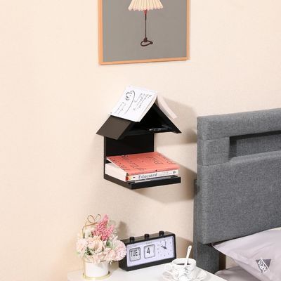 Una mesa de noche de madera de triángulo para libros Un regalo único y práctico para los amantes del libro