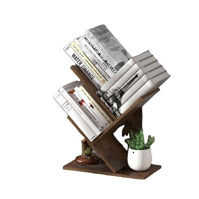 Tipo de instalación de estanterías Tipo de pie para libros Revistas CD Estantes de almacenamiento de madera