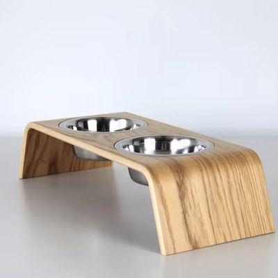 202407 Regalo para mascotas personalizado con dos cuencos de acero inoxidable