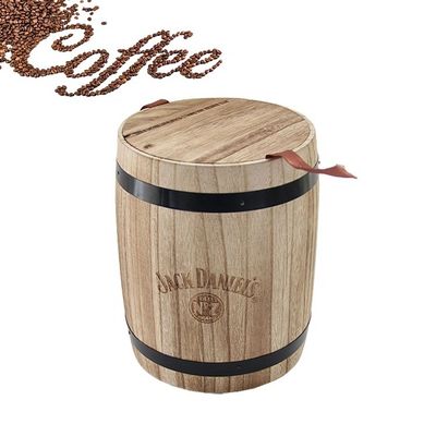 Barril de madera de color natural o de color personalizado para el paquete y la decoración de la barra personalizada