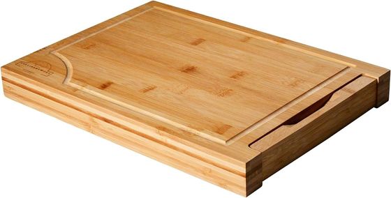 Tabla de corte de bambú a escala digital desmontable para una eficiencia de cocina ecológica
