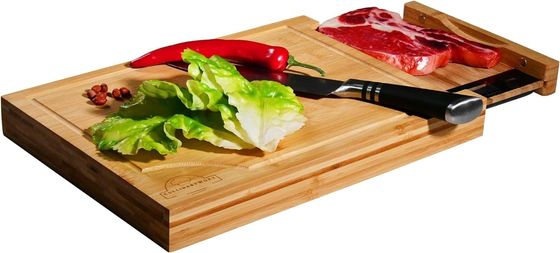 Tabla de corte de bambú a escala digital desmontable para una eficiencia de cocina ecológica