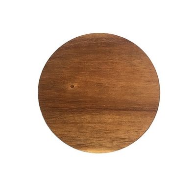 Decoración de alfombras redondas para tazas de café 10X0.9cm Costas de madera de acacia con impresión avanzada