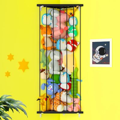 Estante de decoración para el hogar Esquina personalizada Almacenamiento de animales rellenos para guardería Sala de juegos Dormitorio