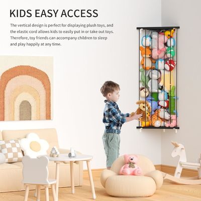 Estante de decoración para el hogar Esquina personalizada Almacenamiento de animales rellenos para guardería Sala de juegos Dormitorio
