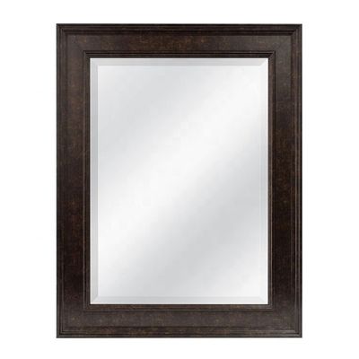 Decoración de la sala de estar de la casa de campo rústica Espejo colgante de pared de madera en Plain Colo