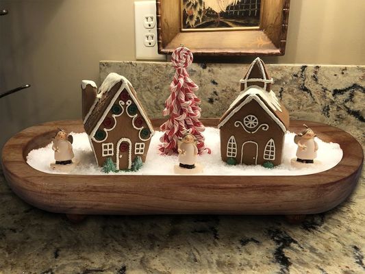 Logotipo personalizado Acceptable SET de bolos redondos para bolos decorativos de granja rústico marrón