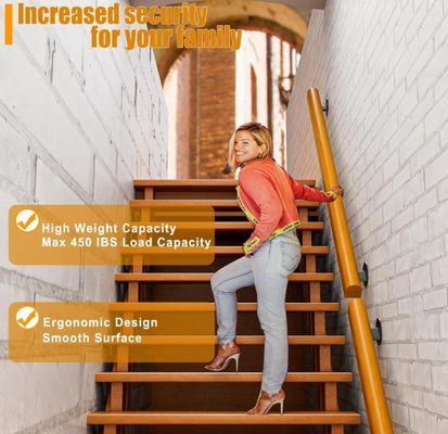 Escaleras interiores seguridad barandilla antideslizante 3 pies pinos como su petición Kit completo