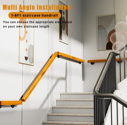 Escaleras interiores seguridad barandilla antideslizante 3 pies pinos como su petición Kit completo