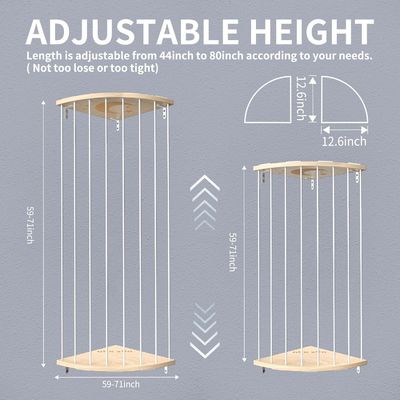 Sala de estar Tamaño personalizado Zoo Estante de almacenamiento de animales rellenos con jaula organizadora de madera