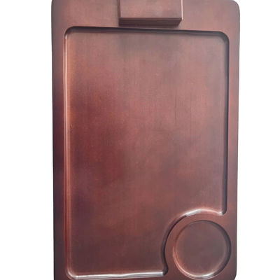 Rectángulo de madera sofá brazo bandeja de mesa para el almacenamiento en el hogar y logotipo personalizado aceptable