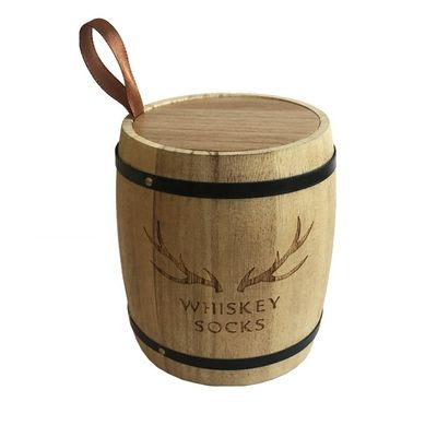 Barril de madera personalizado para café de grano de té color natural de diferentes tamaños roble de paulownia