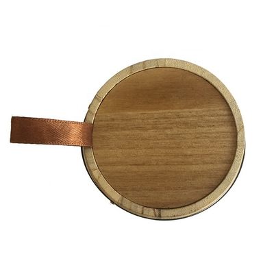 Barril de madera personalizado para café de grano de té color natural de diferentes tamaños roble de paulownia