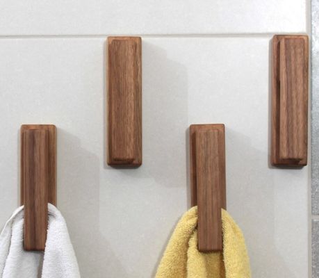 Clasificación del porta toallas de madera Estante no plegable Ganchos de madera de nuez según su solicitud