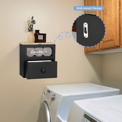 Organizador para el hogar industrial personalizado OEM Secador de hojas de madera sólida Portador de láminas de lavandería Bolsas de almacenamiento de contenedores