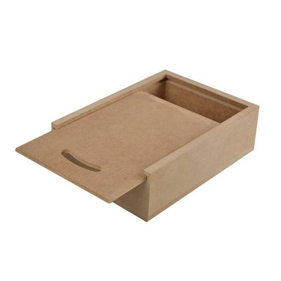 Caja de regalo de lujo natural de madera acrílica caja de regalo de madera abierta caja de almacenamiento con tapa