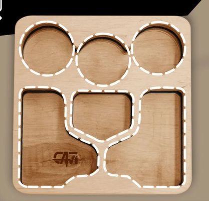 bandeja de servicio multifuncional para bocadillos y bebidas