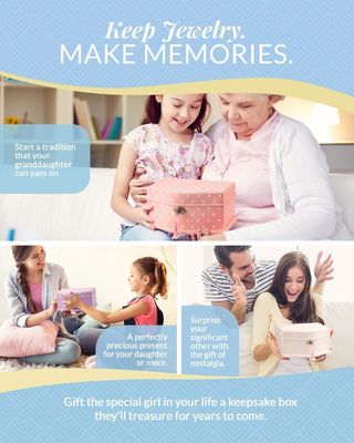 Caja de música hecha a mano para chicas y adolescentes Rectángulo organizador de joyas