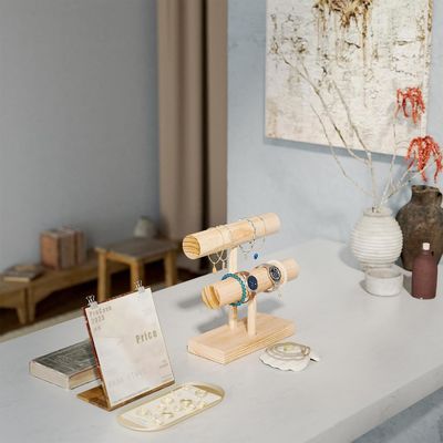 Actualice su pantalla de pulsera con nuestro soporte de almacenamiento y organizador de pulseras de barra de T personalizado