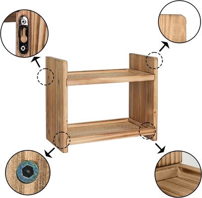 Mantenga sus especias a mano y organizadas con este estante de especias de madera