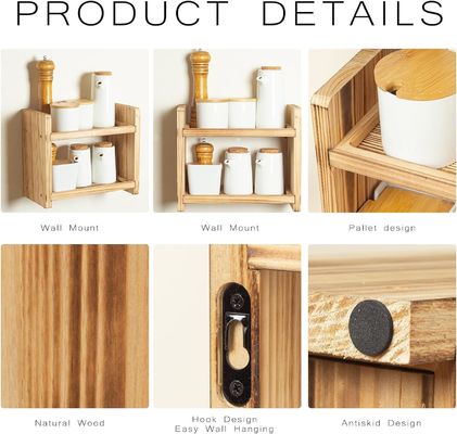 Mantenga sus especias a mano y organizadas con este estante de especias de madera