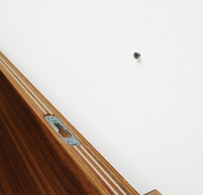 Estantes de madera de borde redondeado modernos OEM Estantes de borde flotante de nuez curvado para el hogar