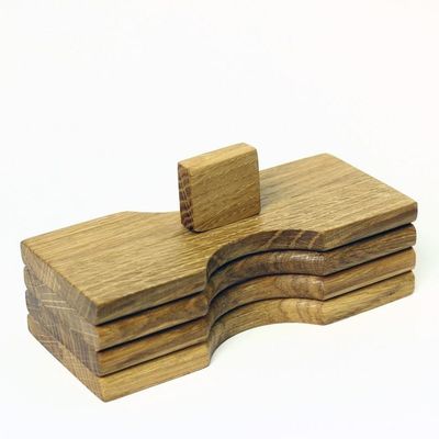 Jarrón de especias personalizado con forma de alta capacidad de madera para soporte de especias caja de embalaje de condimentos