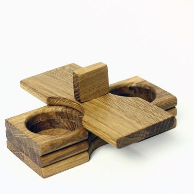 Jarrón de especias personalizado con forma de alta capacidad de madera para soporte de especias caja de embalaje de condimentos