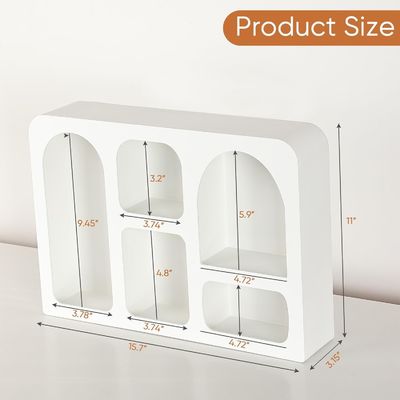 Decoración de pared de estilo moderno nórdico Boho Logotipo personalizado Estante flotante de pared con almacenamiento