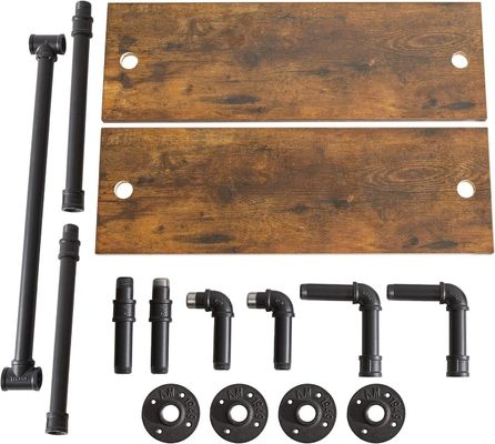 Aplicación para el hogar pantalla de pared Estante de libros Estante de tuberías industriales para el almacenamiento de la cocina de la oficina