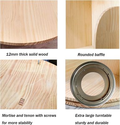 3-5 Niños de nivel librería giratoria para general en la sala de estar blanca librería