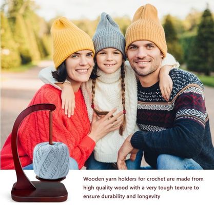 Mecanismo de giro magnético de metales, girador de hilo de madera para tejer y crochet