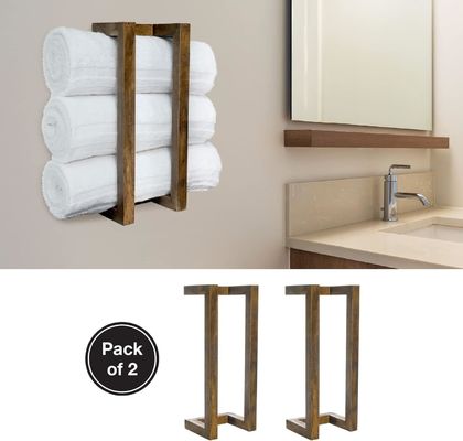 202405 Estante de toallas de madera personalizado a sus preferencias