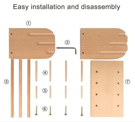 202406 Soportador de bobinas de hilo de madera Soportador de bobinas de hilo de madera