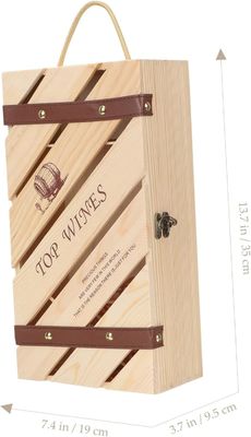 Logotipo personalizado Acceptable caja de vino de madera para botella de vino tinto recipiente regalo caja