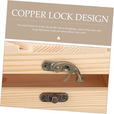 Logotipo personalizado Acceptable caja de vino de madera para botella de vino tinto recipiente regalo caja