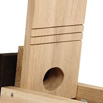 Casa de pájaros de madera colgante al aire libre con impresión con grabado láser Durable y elegante